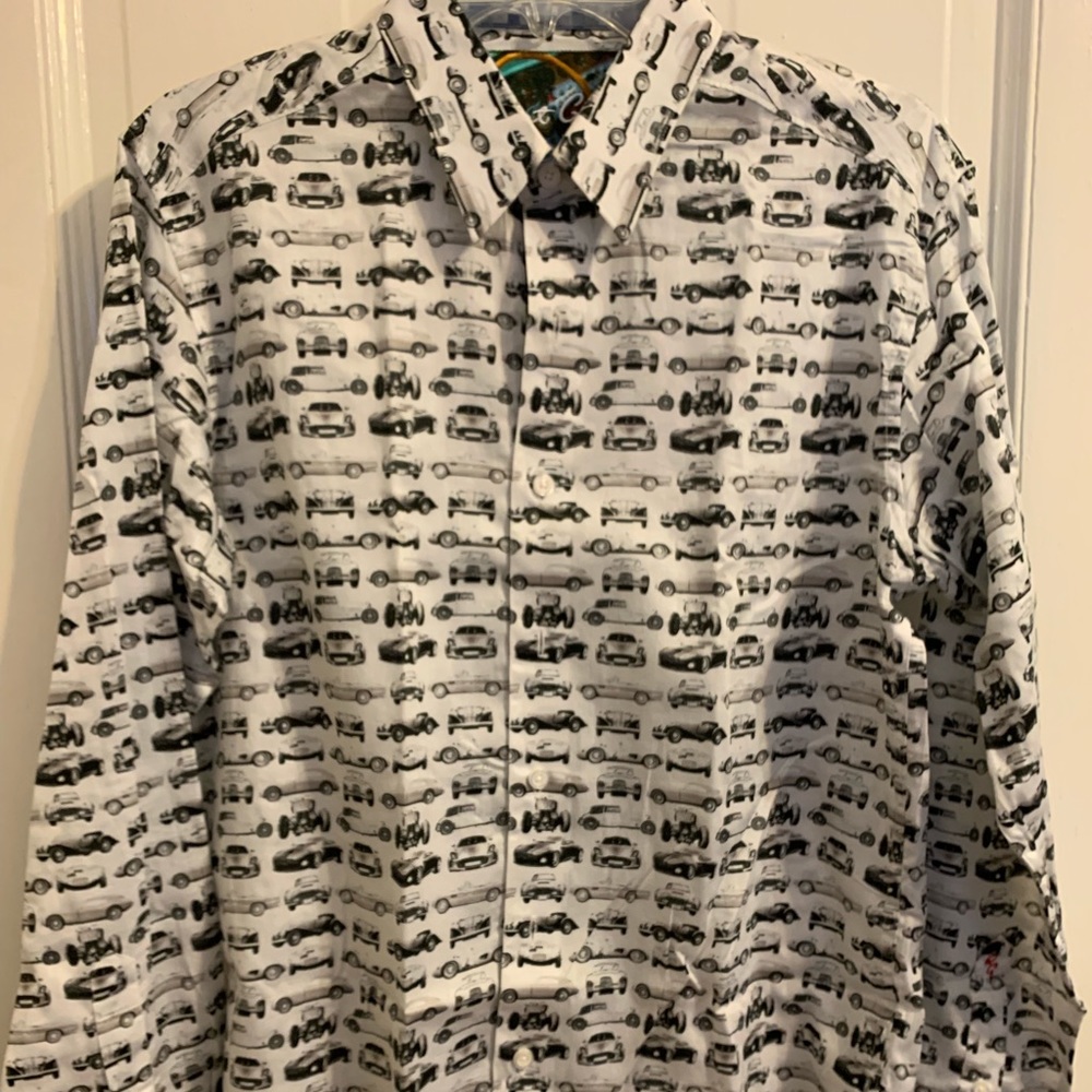 Robert Graham car pattern button down shirt